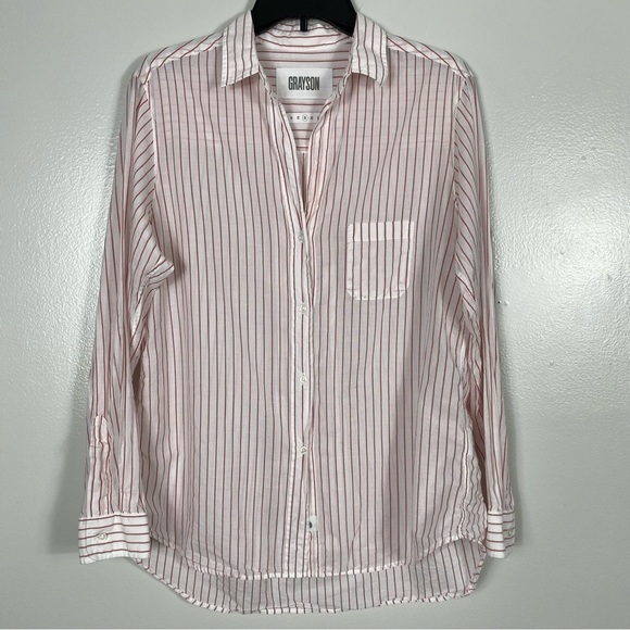 Anthropologie Grayson the Hero cotton button down blouse - Picture 2 of 8